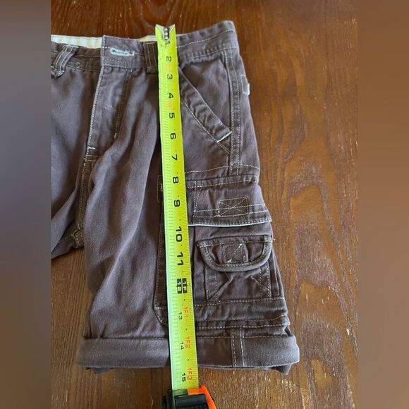 Carter’s || Vintage 90’s Burnt Chocolate Brown Cargo Boy Shorts Retro Pants Sz 7 - Picture 8 of 9